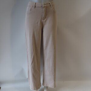 Womens Bianco Ada Tan Wide Leg Jeans 28